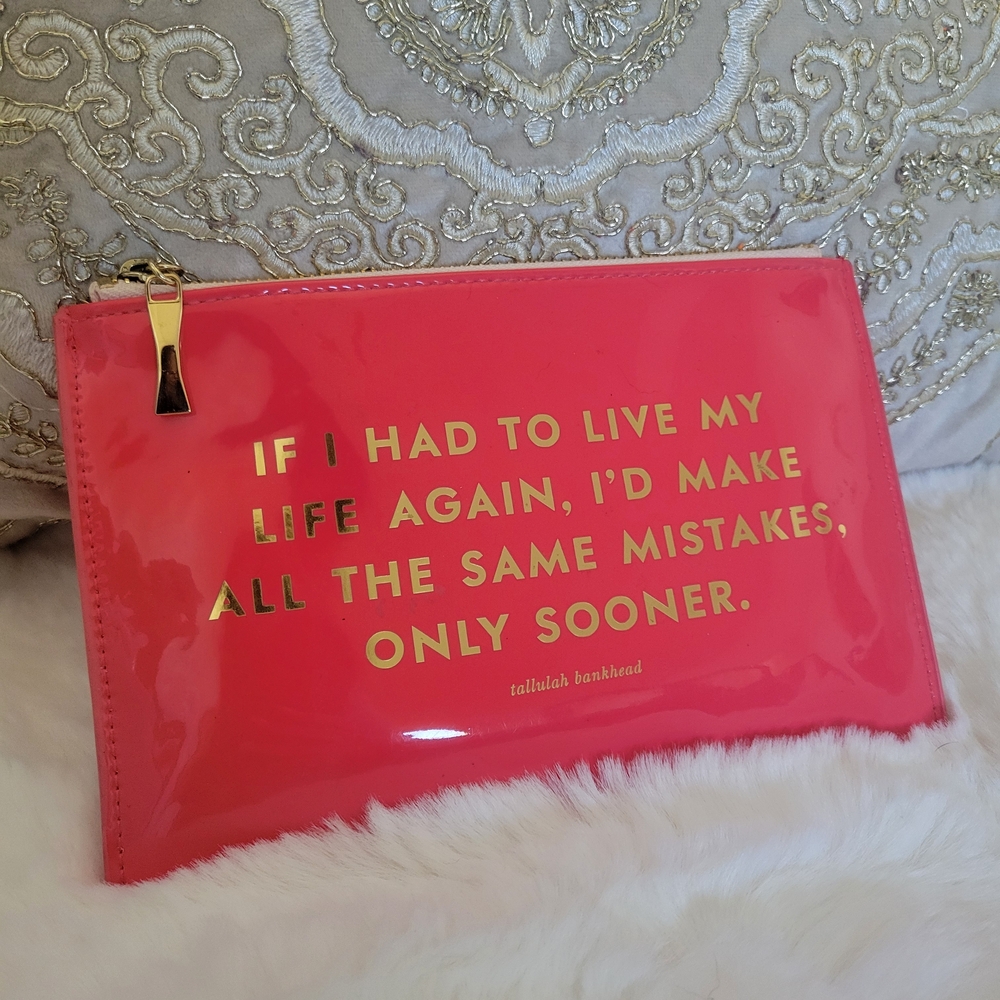 Kate Spade Vibrant Pink Pencil Pouch with Accessories Included